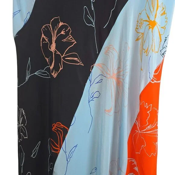 Diane Von Furstenberg Women's Silk Fenelon Print Bias Midi Dress Sz 14 NWOT - Picture 8 of 12